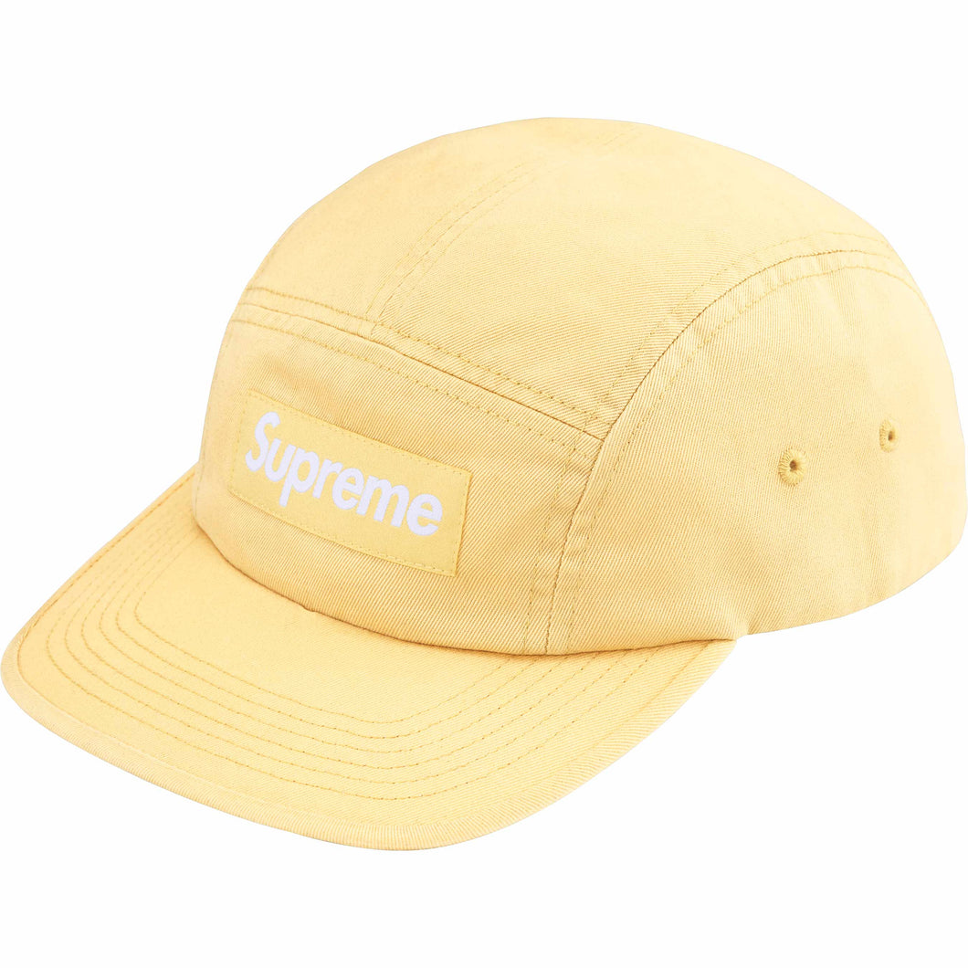 Supreme SS25 Washed Chino Twill Camp Cap Light Yellow