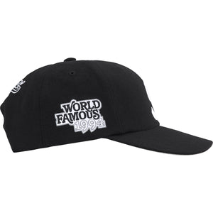 Supreme World Famous S Logo 6 Panel Black