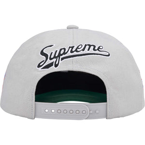 Supreme World Famous S Logo 6 Panel Grey