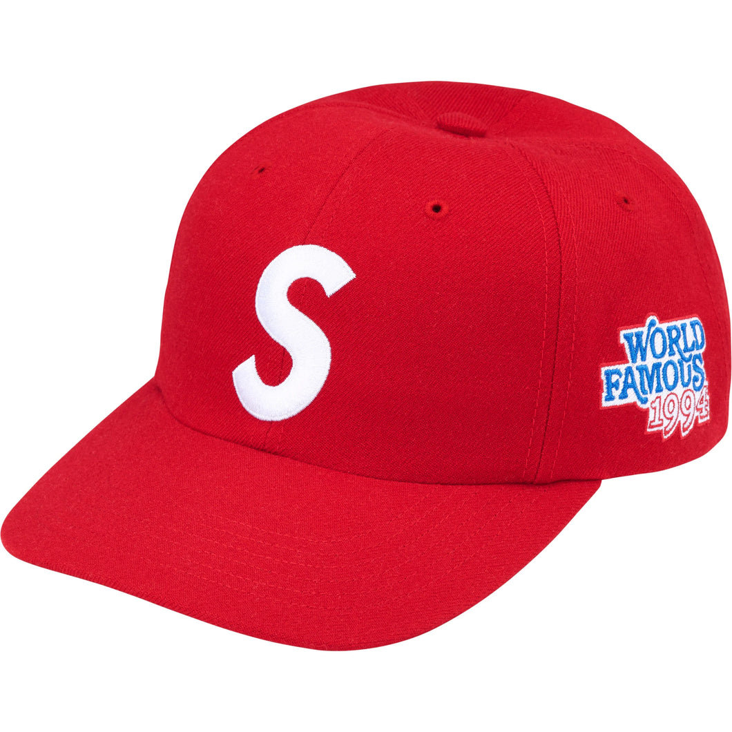Supreme World Famous S Logo 6 Panel Red
