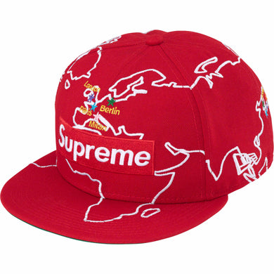 Supreme Worldwide Box Logo New Era® Red