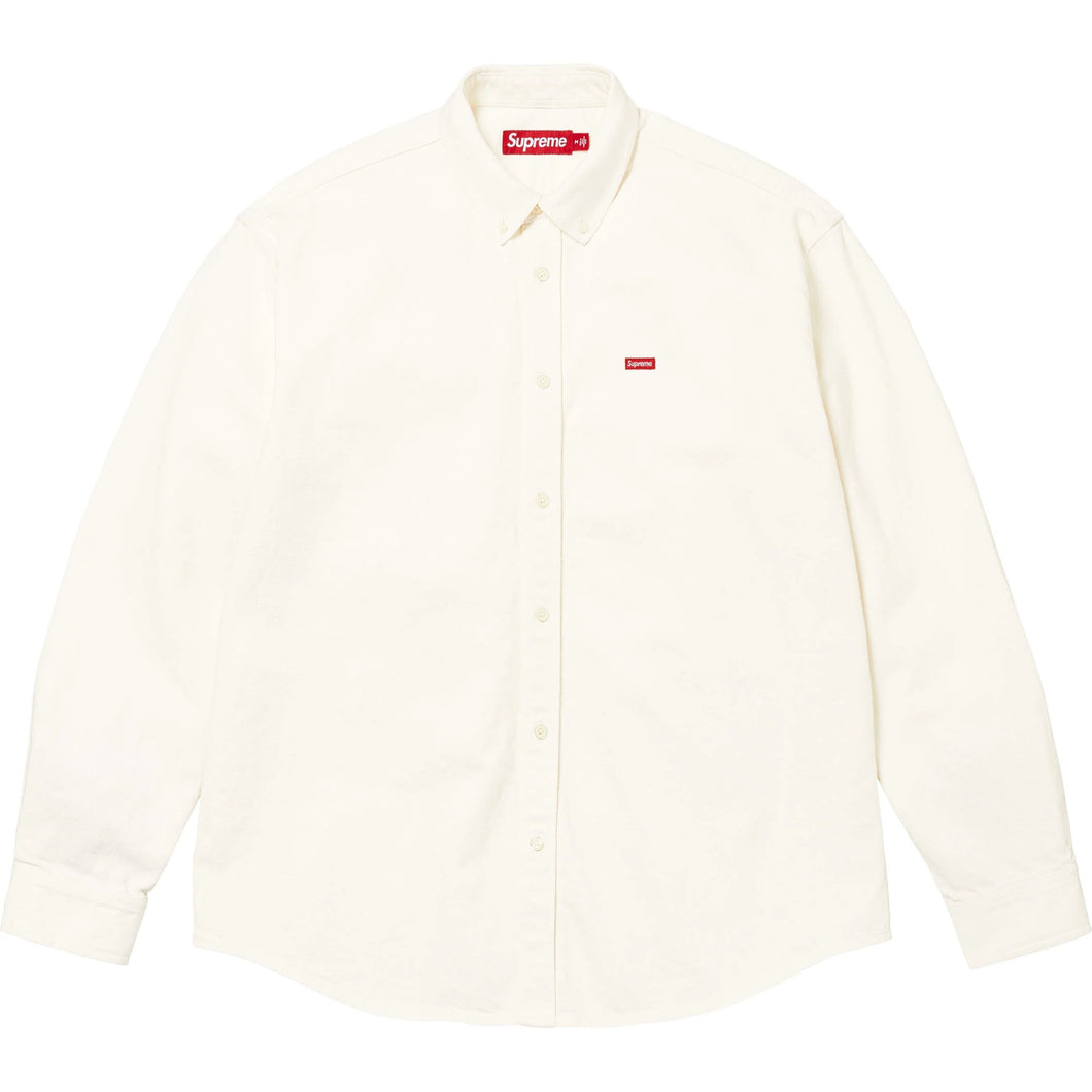 Supreme FW25 Small Box Denim Shirt White