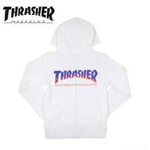 Thrasher Japan Kids BBQ Zip Up Hood White