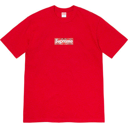 Supreme Bandana Box Logo Tee Red