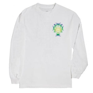Dogtown Cross Fade L/S Tee White