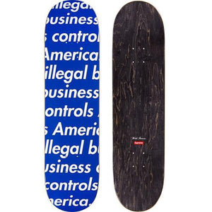 Supreme Illegal Business Skateboard Black