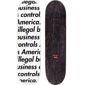 Supreme Illegal Business Skateboard Black