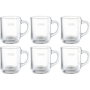 Supreme/Duralex Glass Mugs (Set of 6) Clear
