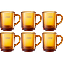Supreme/Duralex Glass Mugs (Set of 6) Amber