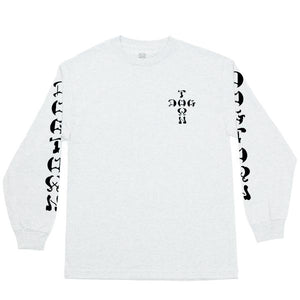 Dogtown Cross Logo L/S Tee White