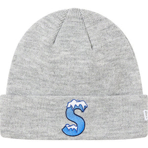 Supreme New Era S Logo Beanie Grey