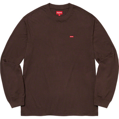 Supreme Small Box L/S Tee Brown