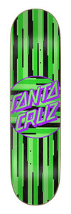 Santa Cruz 8.125in x 31.7in Strip Stripe Dot Team Skateboard Deck