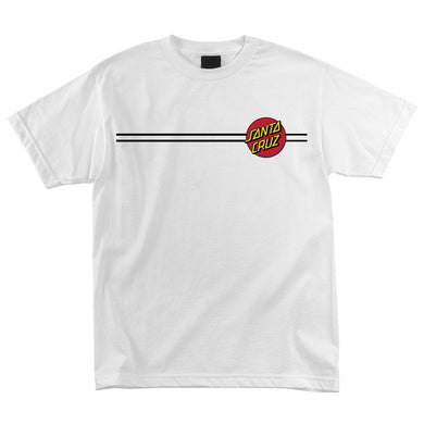 Santa Cruz Classic Dot Tee White