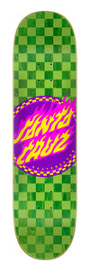Santa Cruz Flame Dot Check 7 Ply Birch Skate Deck