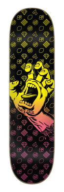 Santa Cruz 8.0in x 31.6in Jackpot Hand Team Skateboard Deck