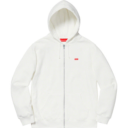 Supreme Small Box Zip Up Sweatshirt White