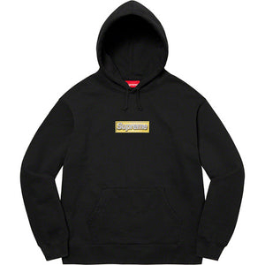 Supreme Bling Box Logo Hooded Sweatshirt Black