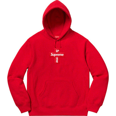 Supreme Cross Box Logo Hooded Sweater Red – BASEMENT_HK
