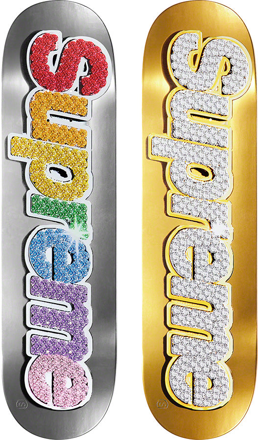 Supreme Bling Box Logo Skateboard