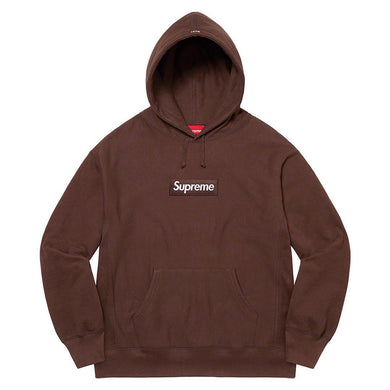 Supreme Box Logo Hooded Sweatshirt Brown