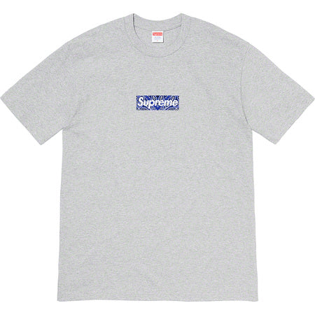 Supreme Bandana Box Logo Tee Grey