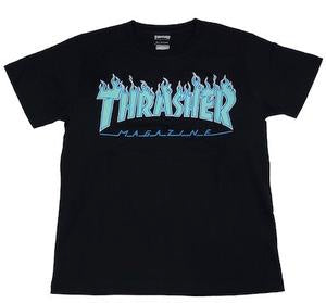 Thrasher Flame 3C S/S Tee Black