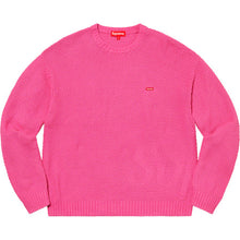 Supreme Textured Small Box Sweater Pink