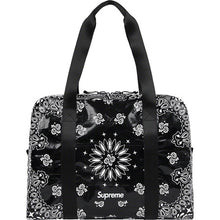 Supreme Bandana Tarp Small Duffle Bag Black