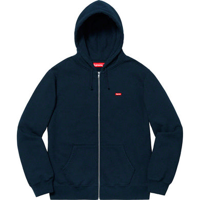 Supreme Small Box Zip Up Sweatshirt Navy