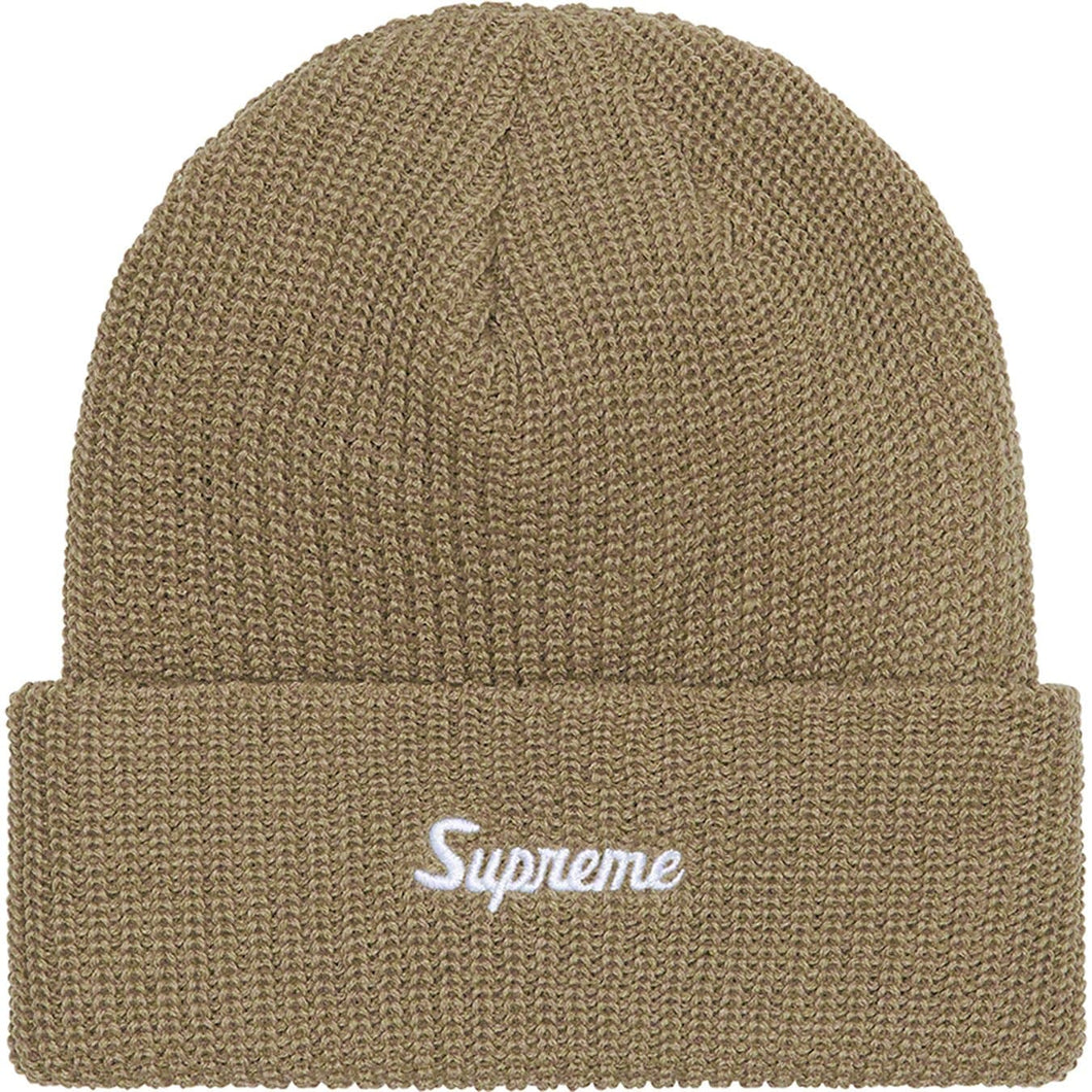 Supreme Loose Gauge Beanie Taupe