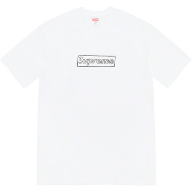 Supreme Kaws Chalk Logo Tee White