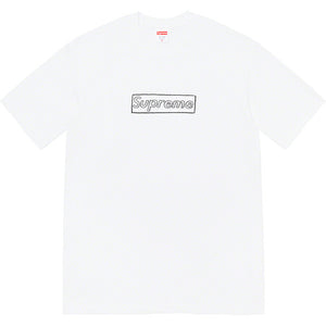 Supreme Kaws Chalk Logo Tee White