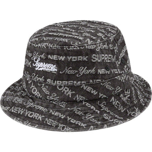 Supreme Multi Type Jacquard Denim Crusher Black