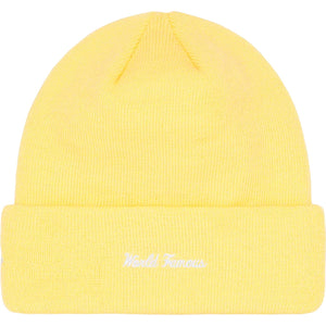 Supreme New Era Box Logo Beanie Pale Yellow