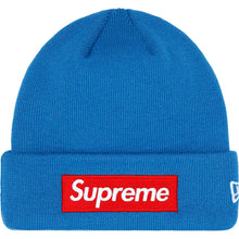 Supreme New Era Box Logo Beanie Blue