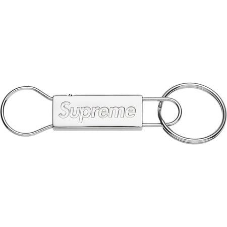 Supreme Clip Keychain Sliver