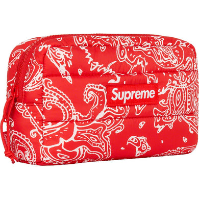 Supreme Puffer Pouch Red Paisley
