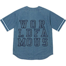Supreme denim Baseball Jersery Blue