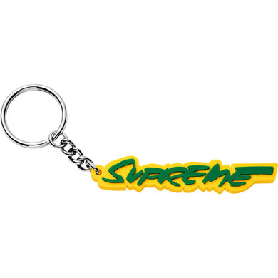Supreme Futura Logo Keychain Yellow