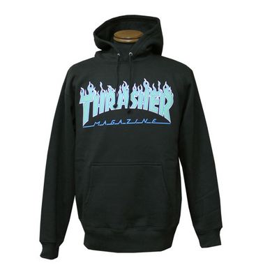 Thrasher Flame 3C Hoody Black/Teal