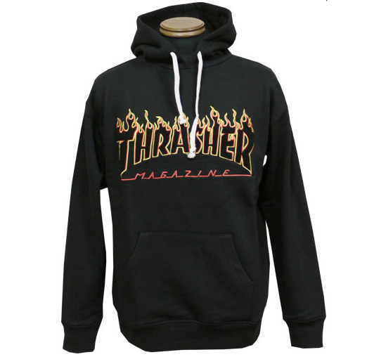 Thrasher Flame  Chenille emb Hoody