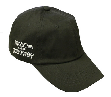 Thrasher Mag Skate and Destroy Sport Dad Cap Black
