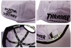 Thrasher Mag Skate and Destroy Sport Dad Cap Purple
