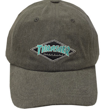 Thrasher Diamond Sport Dad Cap Black