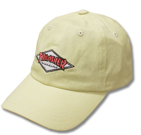 Thrasher Diamond Sport Dad Cap White
