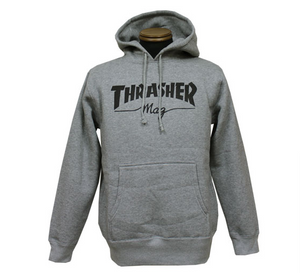 Thrasher Mag Logo Hoody Grey