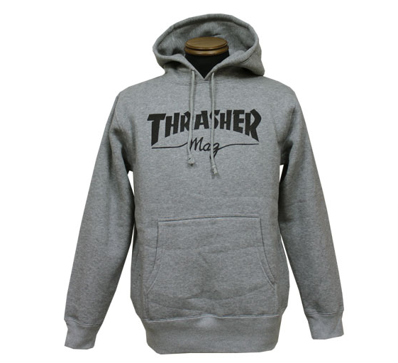 Thrasher Mag Logo Hoody Grey