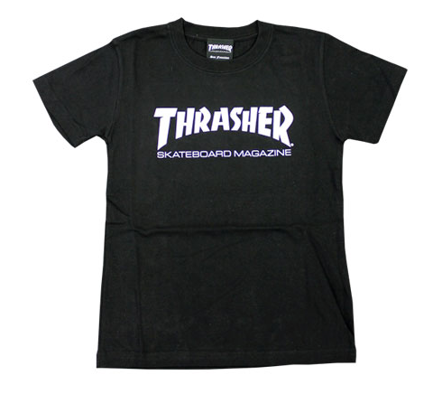Thrasher Kids Mag Logo S/S Tee Black/White