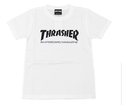 Thrasher Kids Mag Logo S/S Tee White / Black
